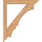 Ekena Millwork Balboa Traditional Smooth Bracket w/ Offset Brace, Western Red Cedar, 5 1/2"W x 34"D x 40"H BKT0604X34X40BOA01SWR - alternate 2